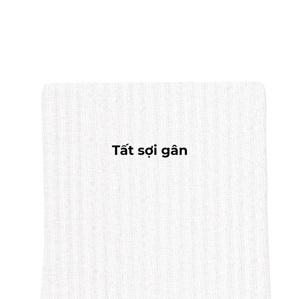 Tất/ Vớ cổ trung, cổ ngắn Sợi Gân thiết kế basic Unisex thoáng khí dày dặn mềm mại thoải mái - SOUL OF A NATION