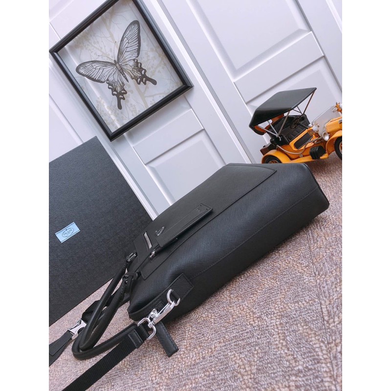 Túi xách tay có dây đeo bằng vải tháo rời tuỳ chỉnh da trơn prada