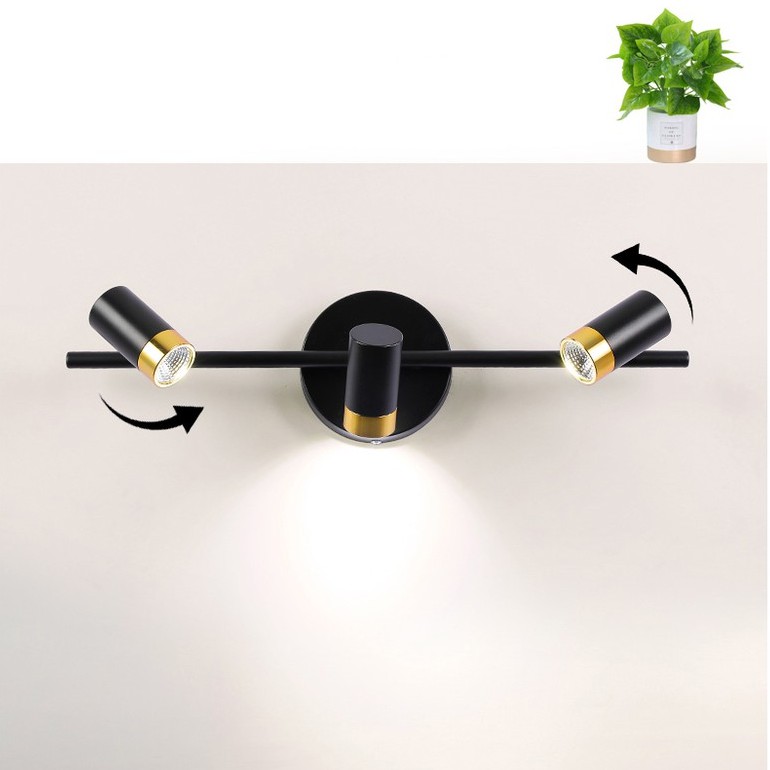 Đèn soi tranh cao cấp trang trí phòng khách, phòng tắm 6028-BK