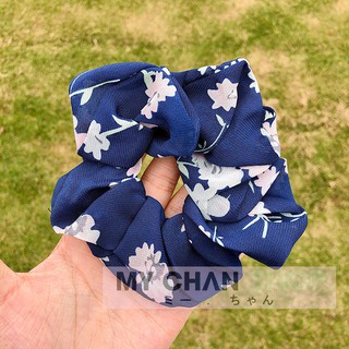 Dây cột tóc scrunchie lụa satin phi bóng sang chảnh - 43
