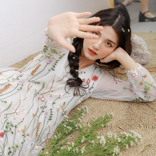 VÁY CHỤP LOOKBOOK/ĐI CHƠI - AMIEE DRESS - VÁY HOA TO