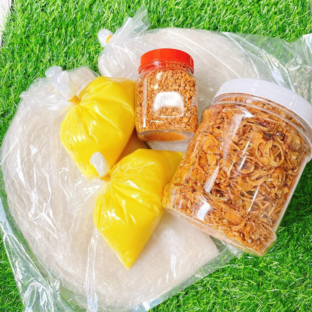 COMBO 600G BÁNH DẺO + 400G BƠ VÀNG + MUỐI TÔM HÀNH PHI
