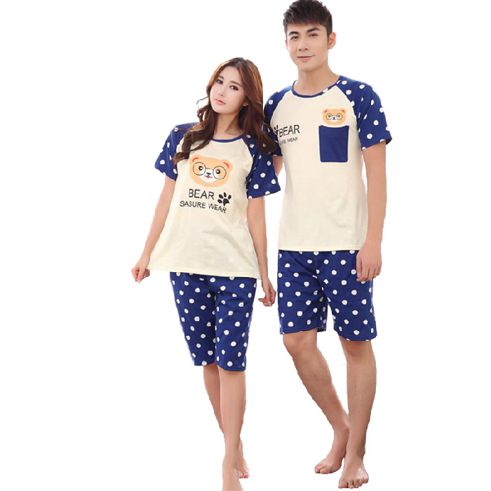 áo nữ đồ bộ pyjama Pijama Set Đồ Ngủ Vải Phi Bóng Quyến Rũ Cho Cặp Đôi Đồ ngủ đôi đồ mặc nhà thu đông lụa cặp đôi cao cấp nam | BigBuy360 - bigbuy360.vn