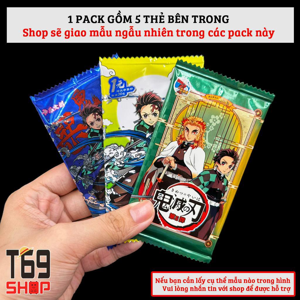 Pack nhân phẩm, gói ảnh thẻ nhân phẩm anime Kimetsu no Yaiba mẫu mới siêu rẻ