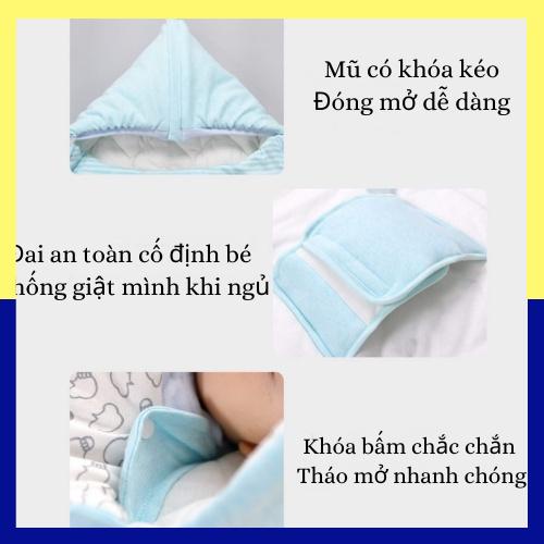 Túi Ngủ Chống Giật Mình Cho Bé Chăn Quấn Cho Bé Ngủ Ngon - Tiny Kids