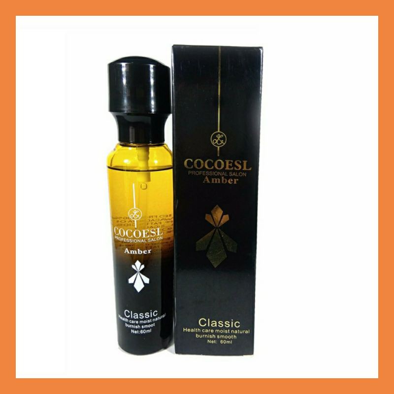 Tinh dầu dưỡng tóc cao cấp COCOESL Amber 60ml - Phục hồi tóc hư tổn và chẻ ngọn