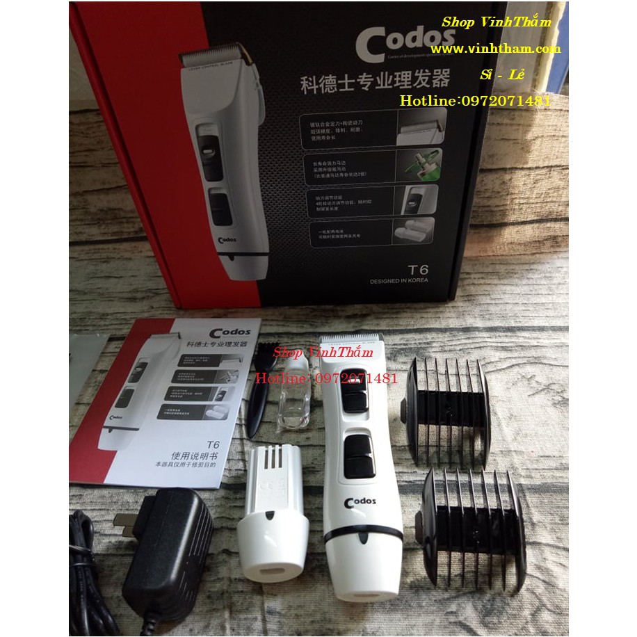 tông đơ cắt tóc chuyên nghiệp T6 [TẶNG KÈM DAO CẠO + LƯƠC CHUYÊN DỤNG TONYGUY]