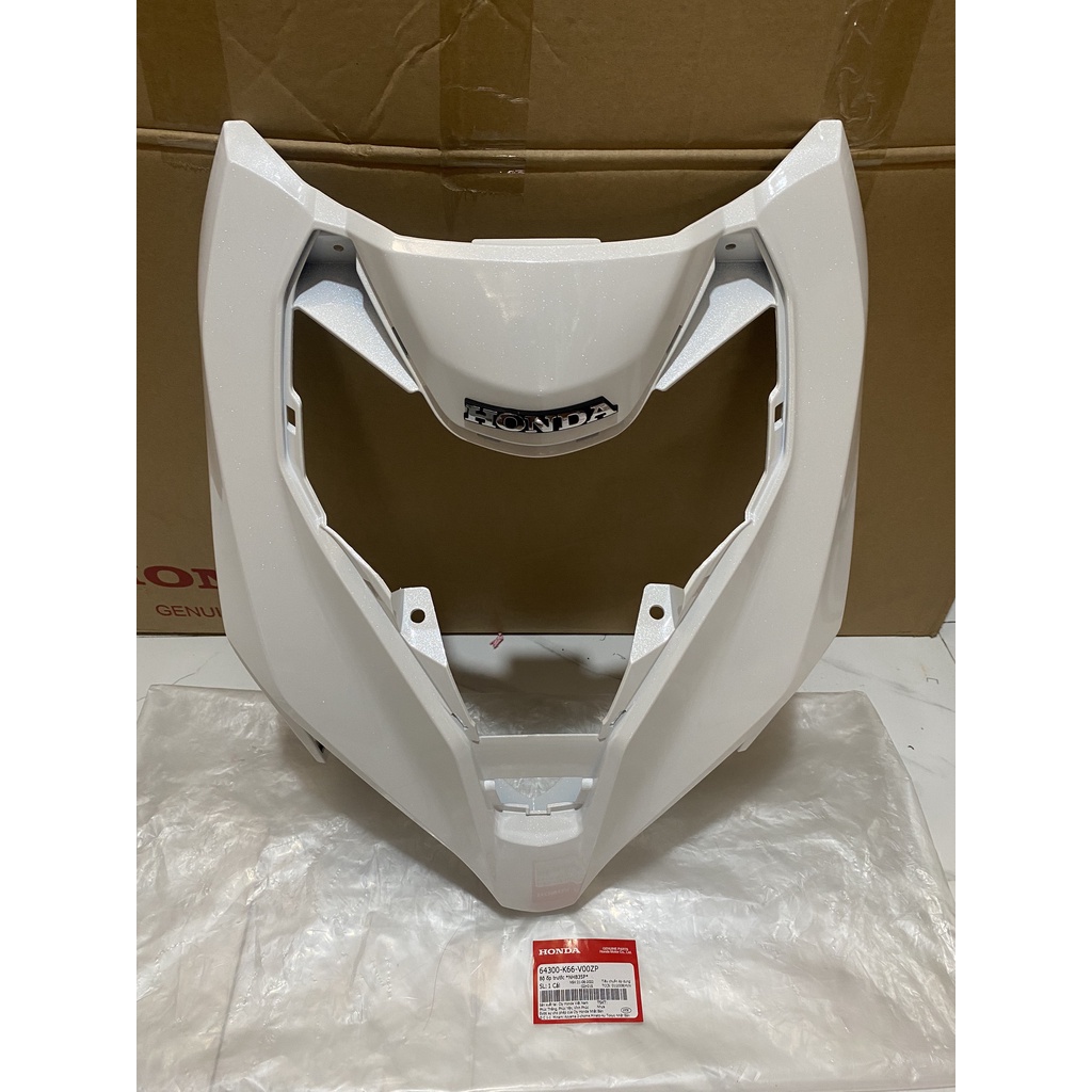 Bộ ốp trước - mặt nạ to đựng pha trước HONDA AIR BLADE 125 năm 2015-2016 màu Trắng. *NHB35P* 64300K66V00ZP