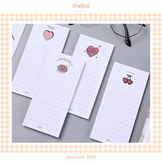 Giấy Ghi Chú - Giấy Note Phong Cách Ulzzang Hàn Quốc Nhiều Mẫu Mã