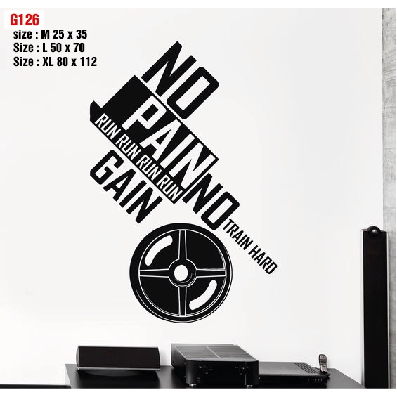 Decal dán tạo động lực trong phòng GYM, thu hút khách hàng, tăng doanh thu, tạo điểm nhấn cho phòng Gym P9