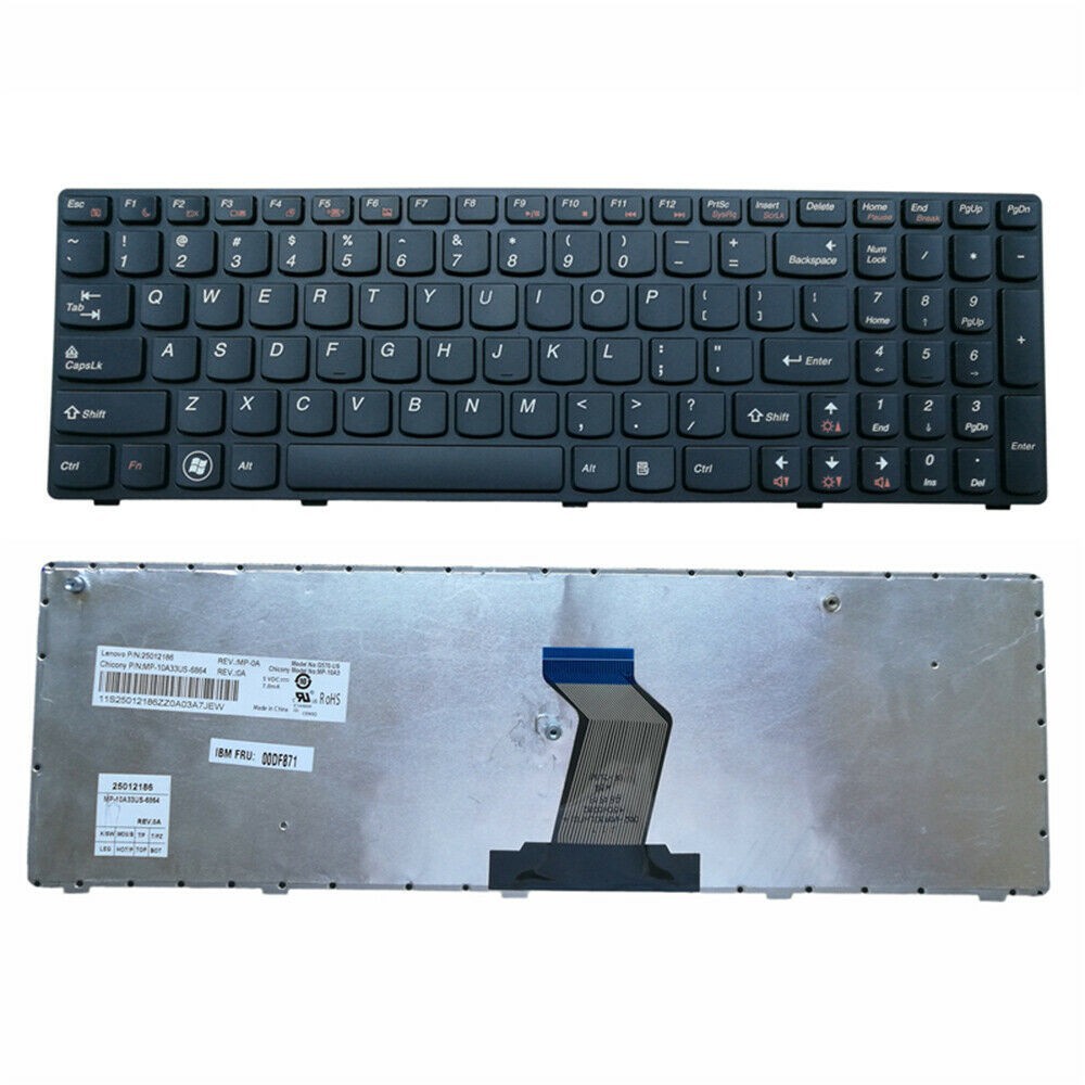 (KEYBOARD) BÀN PHÍM LAPTOP LENOVO Z560 dùng cho Ideapad B580 Z560 Z560A Z565 Z565A G570 G575 G770 G780