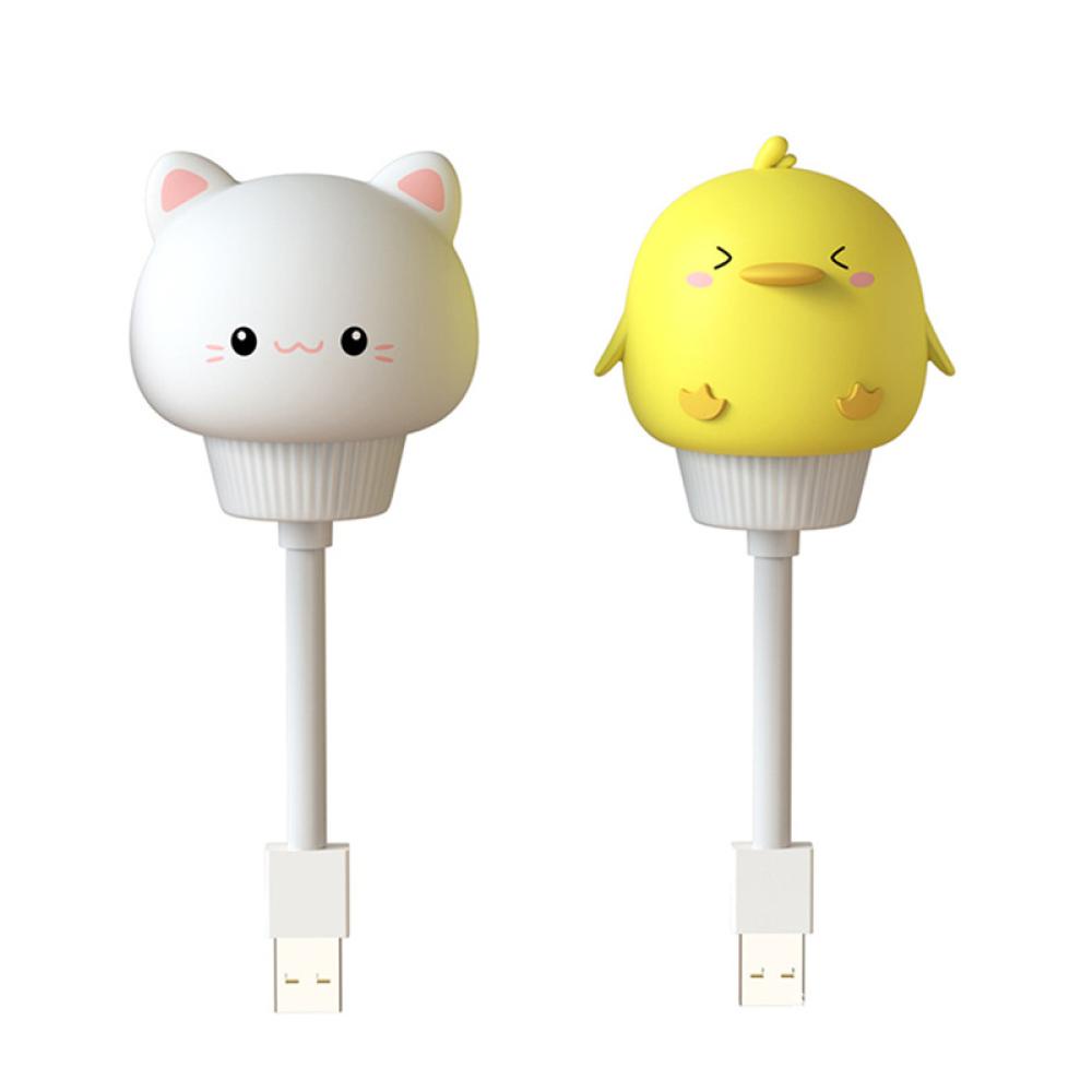 Đèn Ngủ LED H8Y2 Bảo Vệ Mắt Hình Động Vật Hoạt Hình Có Phích Cắm Sạc USB Cho Bé Sơ Sinh
