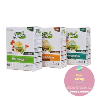 Cháo ăn Dặm Bột ăn Dặm Mabu 400g 900g [Date 07/2022]