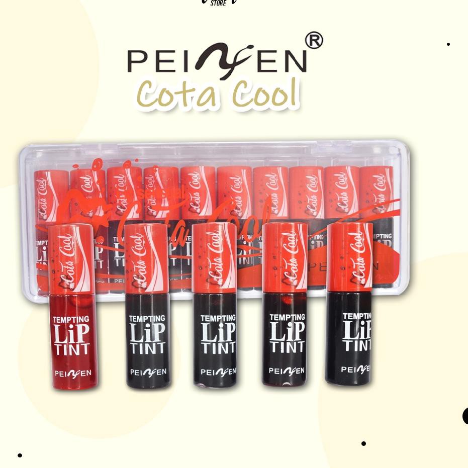 (Hàng Mới Về) Bộ 10 Son Tint Mini / Pnf Hình Chai Nước Ngọt Coca Cola Độc Đáo