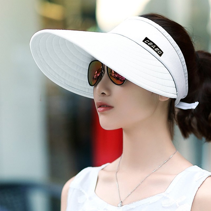 Mũ Nón Rộng Vàng Nửa Đầu Chống Nắng Phong Cách Hàn Quốc