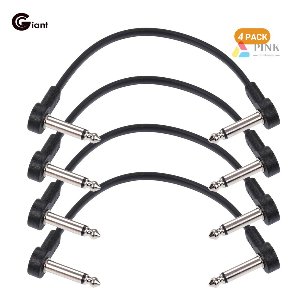 Set 4 Dây Cáp Nối Bàn Đạp Đàn Guitar Ac-8 6 Inch Và 1 / 4 Inch