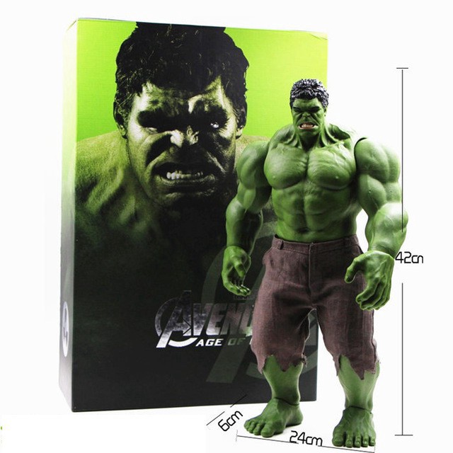 Mô hình nhân vật HUlk trong Avengers kích thước 42cm chạy