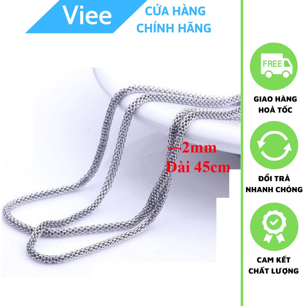 Dây Chuyền Nam INOX Cao Cấp Sang Trọng Không Đen Hàn Quốc