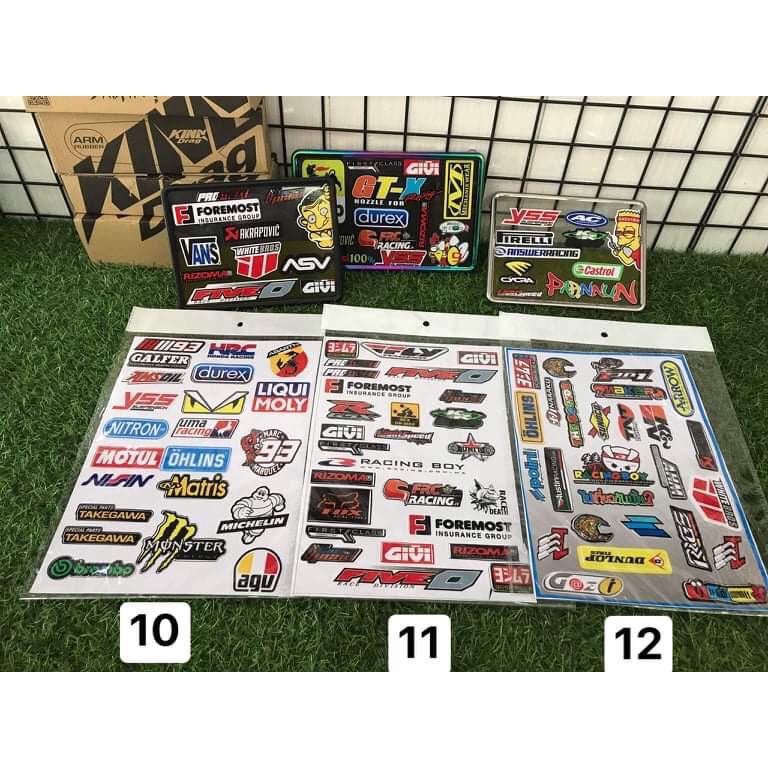 SET STICKER DÁN XE TIẾT KIỆM 24 MÃ