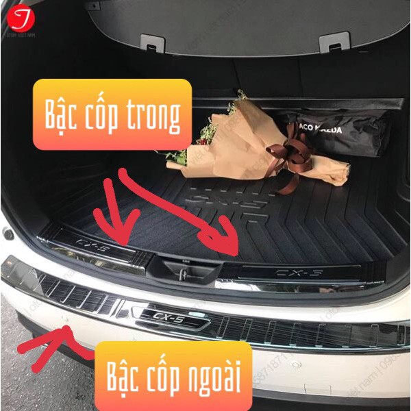 BẬC CỐP TRONG MAZDA CX5 2018-2019-2020 TITAN LOẠI DÀY - BÊN TRONG