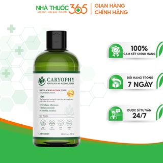 Nước Hoa Hồng Không Cồn Caryophy Portulaca Toner 300ml Giúp Dưỡng Ẩm, Kháng Khuẩn Dành Cho Da Mụn