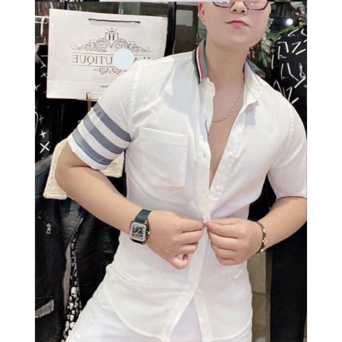 ÁO SƠ MI NAM TAY NGẮN PHONG CÁCH MỚI 1