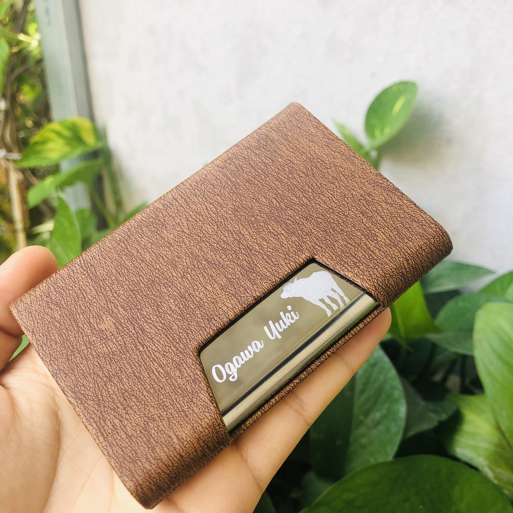 Hộp đựng danh thiếp, ATM, name card khắc tên theo tuổi theo mệnh , khắc 12 con giáp siêu cute lấy ngay