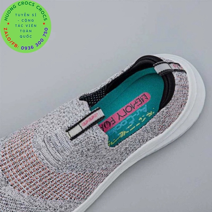 GIÀY THỂ THAO SKECHERS GOWALK UNTRA MEMORY FOAM 2.0 CHO NỮ MÀU GHI SỌC CAM