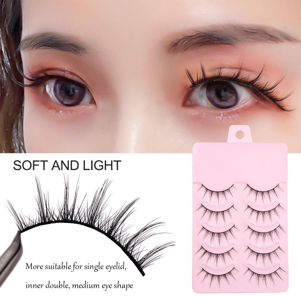 LAY Cặp Lông Mi Giả 3D Dày Tự Nhiên Phong Cách Lolita Dành Cho Nữ