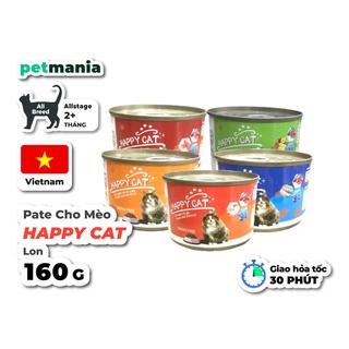Thức ăn cho mèo pate Happy Cat lon 160g