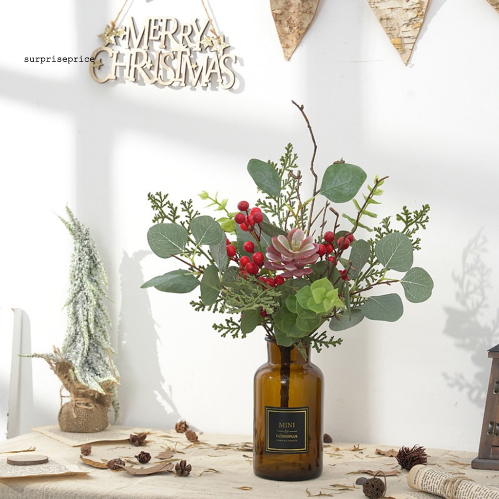 1 Chùm Berry Nhân Tạo Trang Trí Nhà Ở, Quán Cà Phê