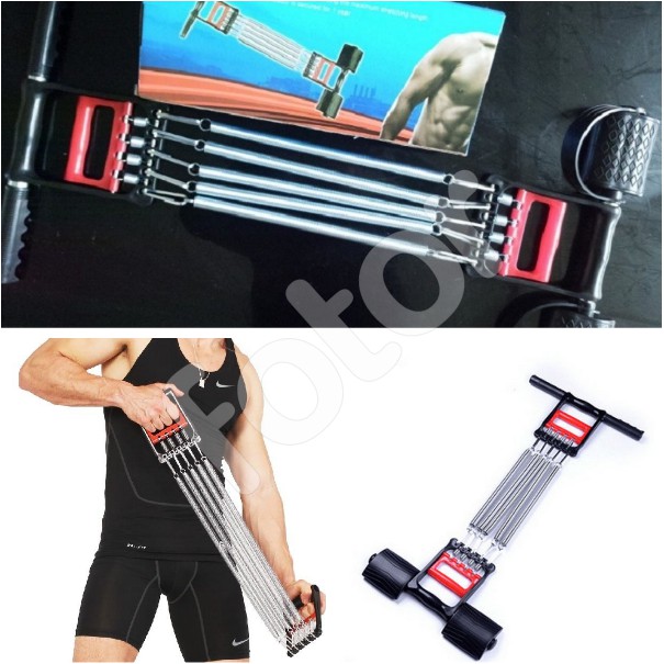 [FREESHIP] DÂY TẬP THỂ DỤC (GYM) LÒ XO 5 SỢI - DÂY CÓ BÀN ĐẠP CHÂN