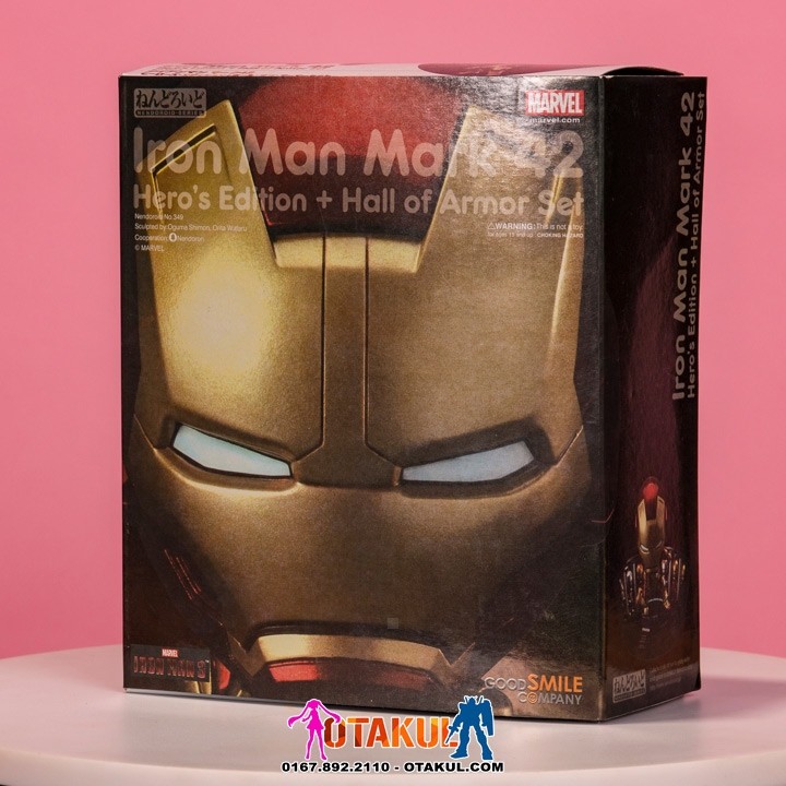 Mô Hình Nhân Vật Nendoroid 349 Iron Man Mark 42: Hero Edition + Hall Of Armor Set