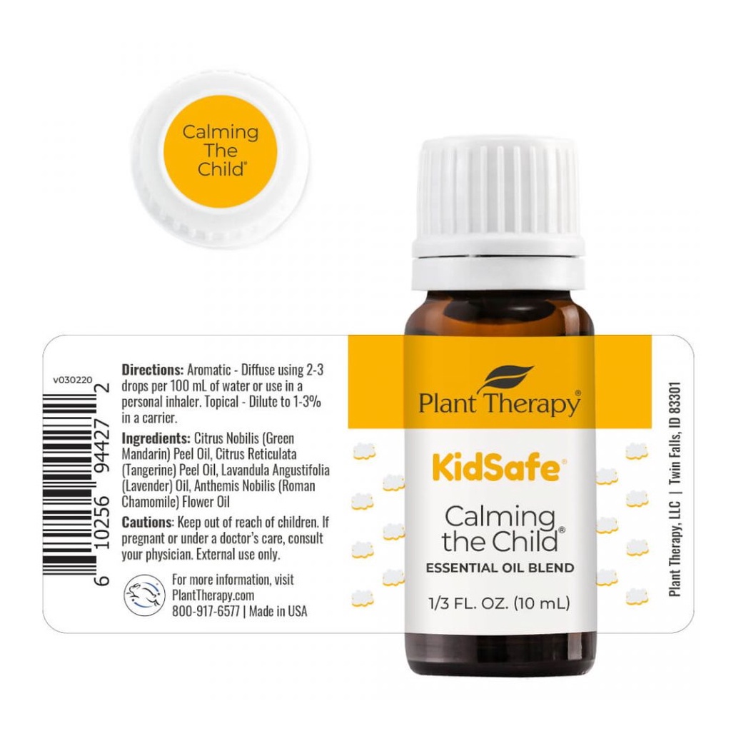 Plant Therapy - Tinh Dầu Hữu Cơ Giúp Trẻ Thư Giãn - Calming The Child Organic KidSafe Essential Oil - 10mL