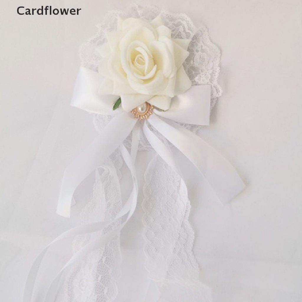 &lt; Cardflower &gt; Kẹp Tóc Hình Hoa Hồng Vải Ren / Bướm Phong Cách Gothic Cho Nữ