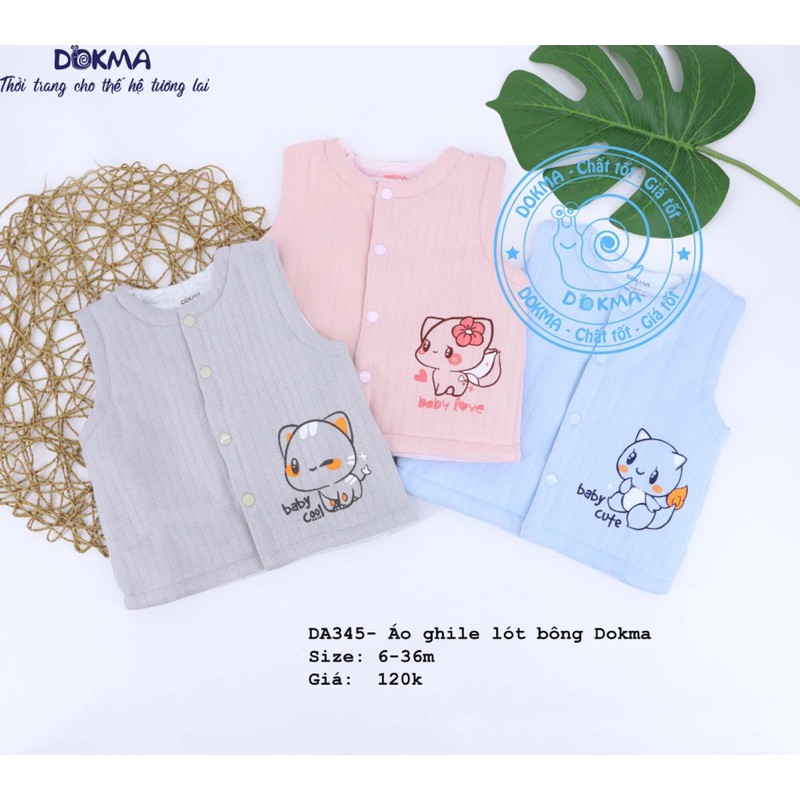 Áo gile trần bông dầy Dokma( mặc được 2 mặt)