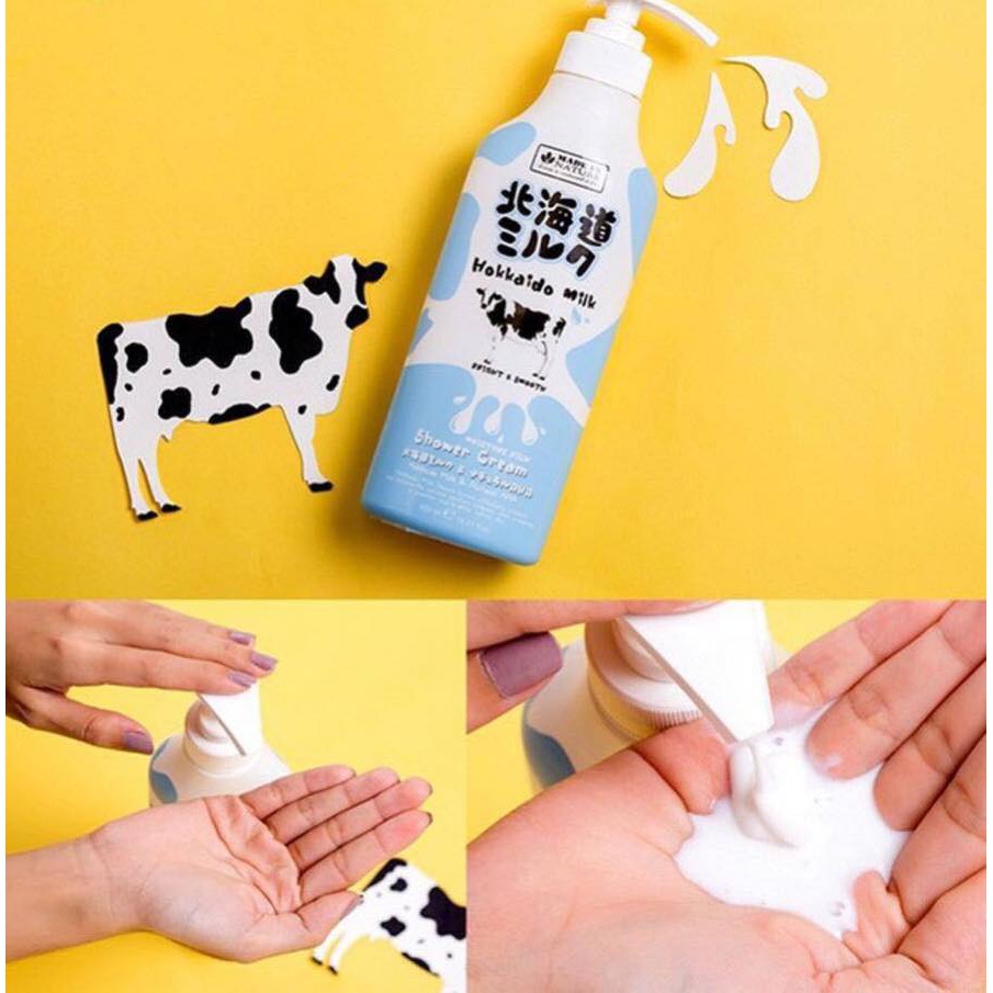 Sữa tắm trắng Beauty Buffet Hokkaido Milk Whitening AHA Shower Cream
