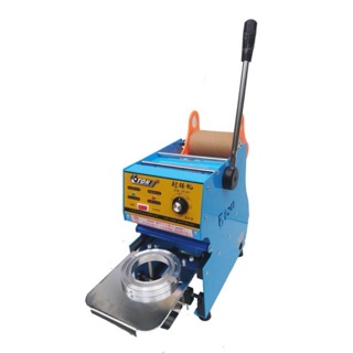 Máy dán miệng cốc, máy dập nắp ly et-d7
