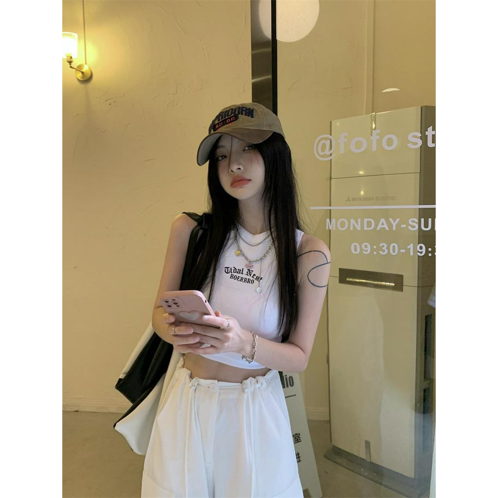 Áo Ba Lỗ Thêu Chữ I Phong Cách Retro 62124