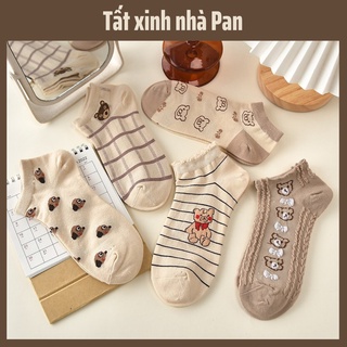Tất Vớ Nữ Cổ Ngắn Cozy Gấu