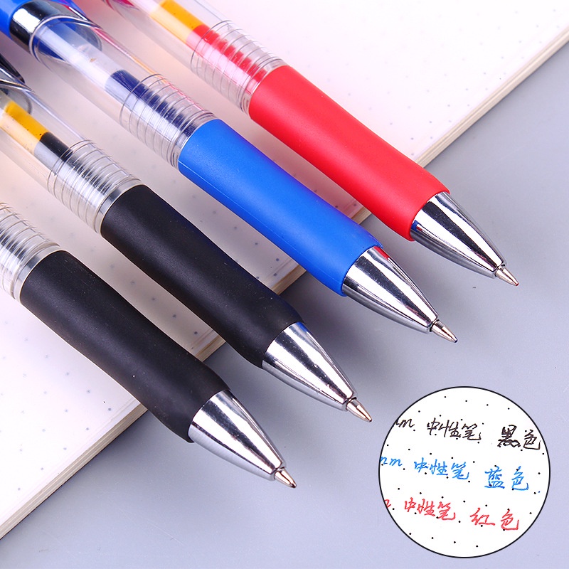 Bút bi nước ngòi 0.5mm bút mực nước màu xanh đen đỏ cao cấp E957
