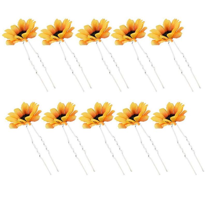 Trâm Cài Tóc Chữ U Hình Hoa Cúc Phong Cách Boho Thời Trang Cho Nữ