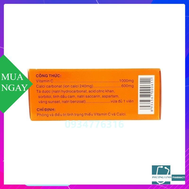 Viên sủi C- CALCI (tuýp 10 viên)