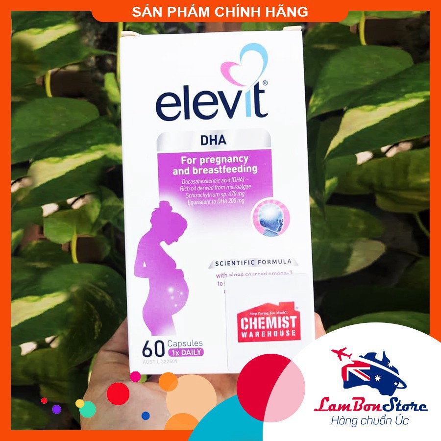 Viên uống bà bầu Elevit DHA For Pregnancy & Breastfeeding 60 viên