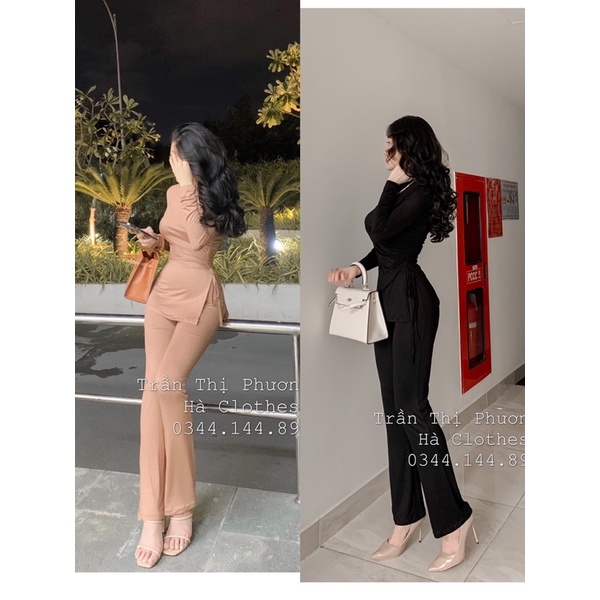 SET ÁO QUẦN DÀI RÚT EO THUN LẠNH