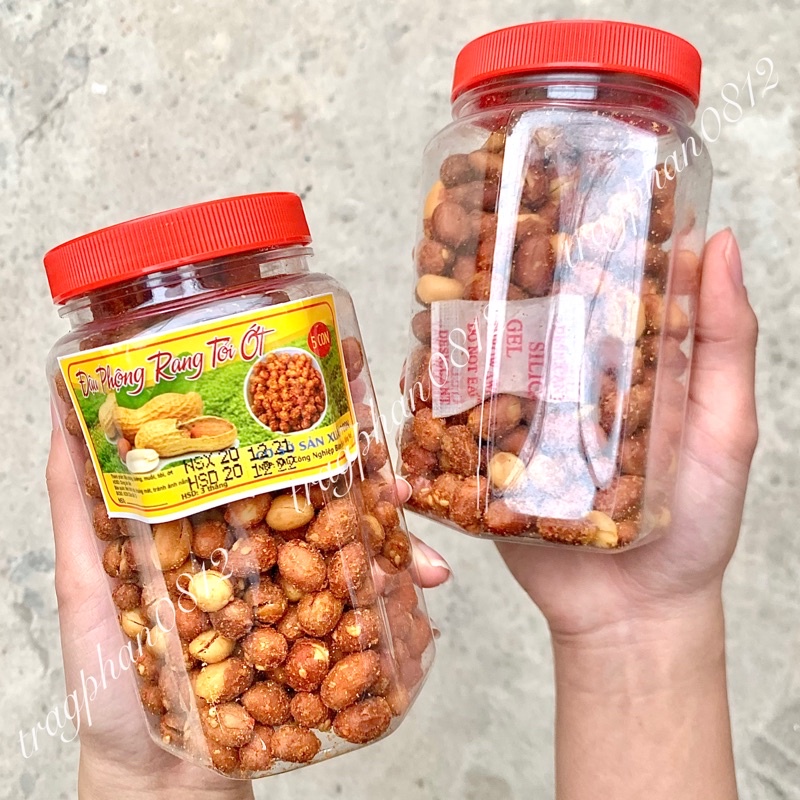 Đậu phộng rang tỏi ớt (hộp 235g)