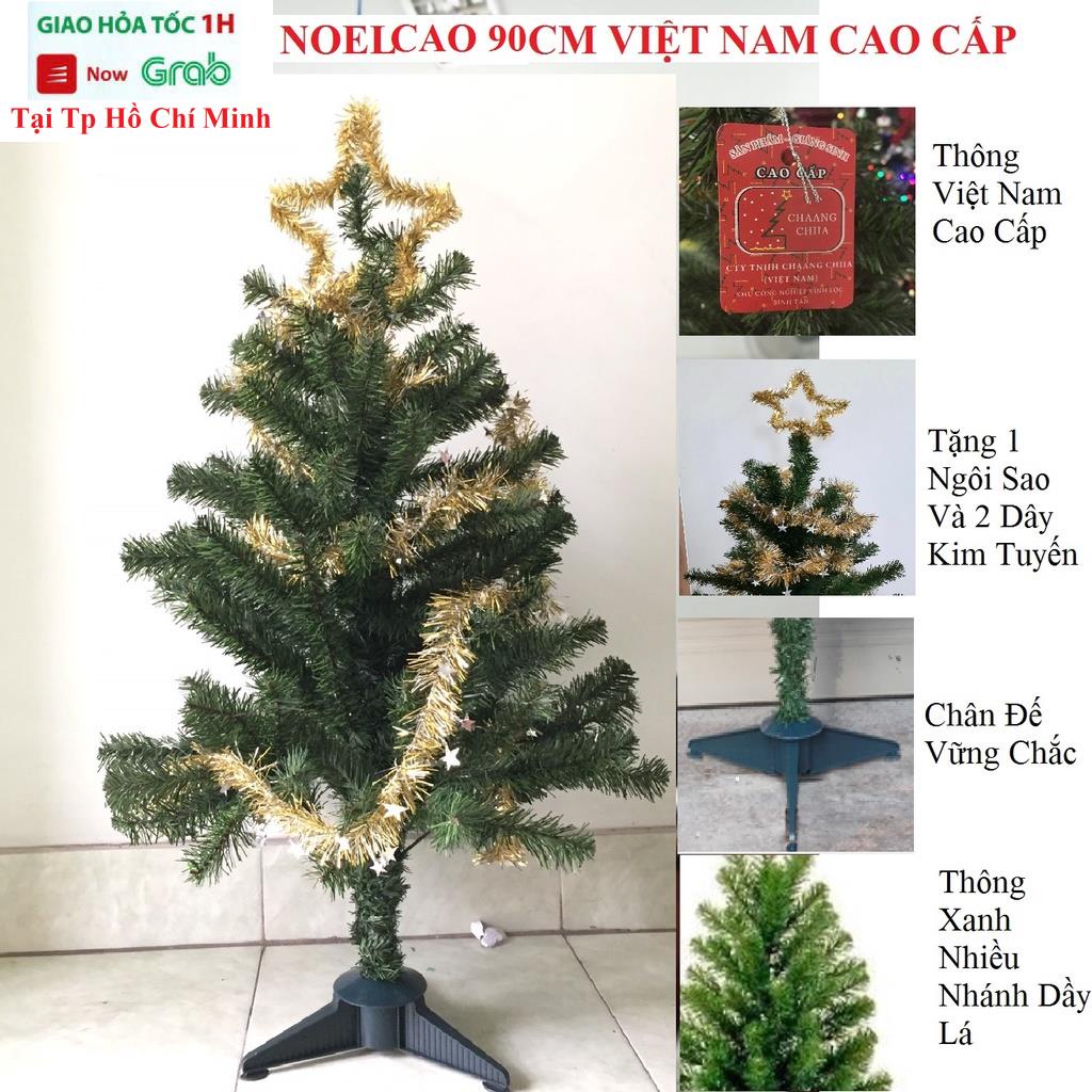 Cây Thông Noel Mini 90Cm + Tặng Kèm Đầy Đủ Phụ Kiện Và Đèn Led Cây Thông Hàng Việt Nam Cao Cấp