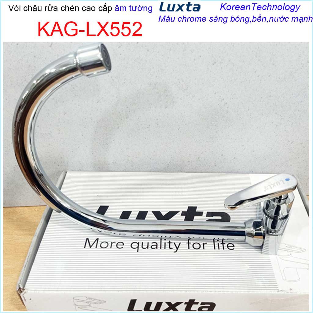 Vòi lạnh rửa chén bát Luxta, vòi chậu chén Luxta gắn tường KAG-LX552