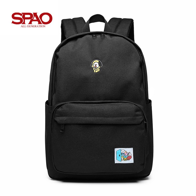 SPAO BT21 youth group bulletproof computer backpack student leisure bag computer leisure