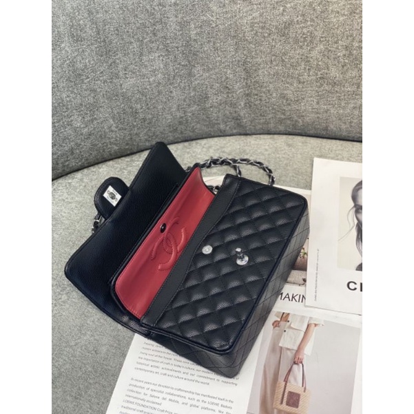 Túi chéo nữ C.N da hột caviar sz25.5cm phom dáng đẹp xịn